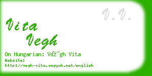 vita vegh business card
